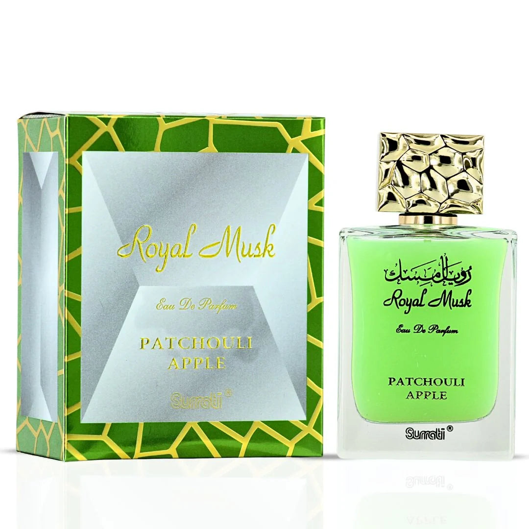 Royal Musk Patchouli Apple Eau de Parfum Spray 100ml (3.4 oz) by Surrati
