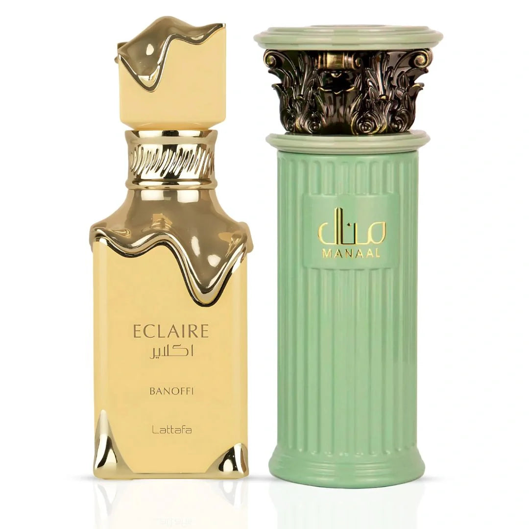 Eclaire Banoffi by Lattafa & Manaal by Ard Al Zaafaran - Eau de Parfum Sprays 100ml (3.4 oz) (Bundle)