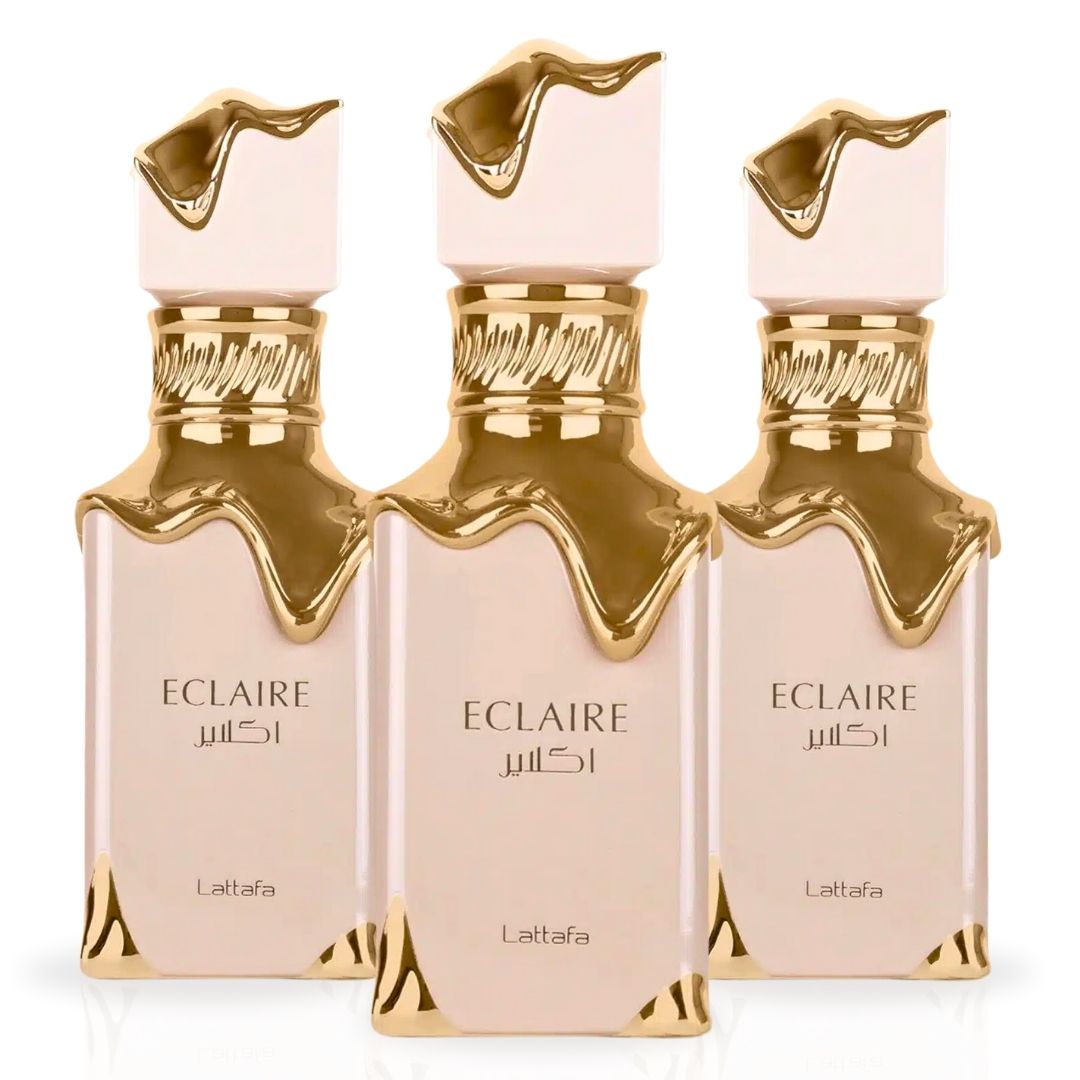 Eclaire Eau de Parfum Spray 100ml (3.4 oz) by Lattafa (Pack of 3)