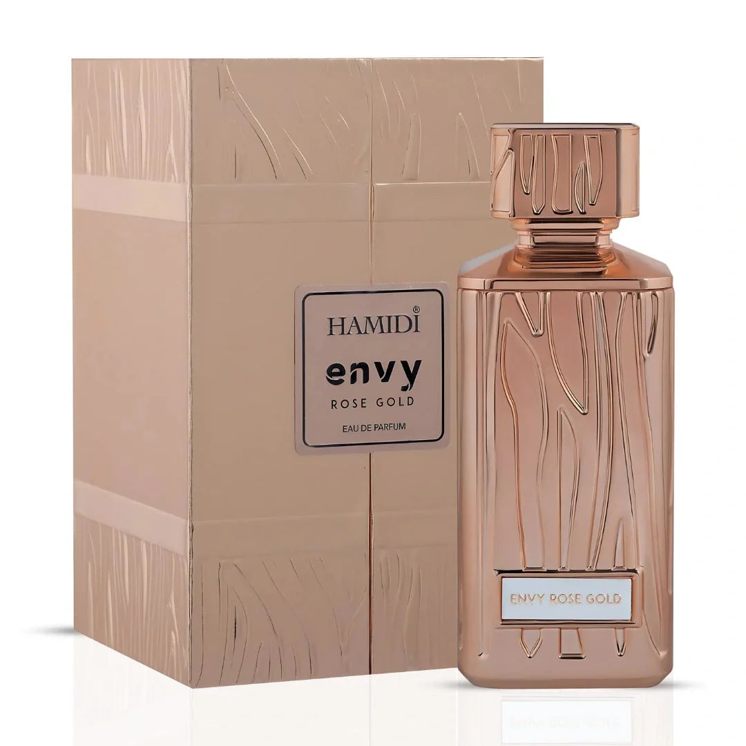 Envy Rose Gold Eau de Parfum Spray 100ml (3.4 oz) by Hamidi