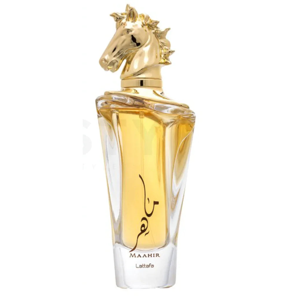Maahir EDP - 100ML(3.4 oz) by Lattafa (WITH VELVET POUCH)