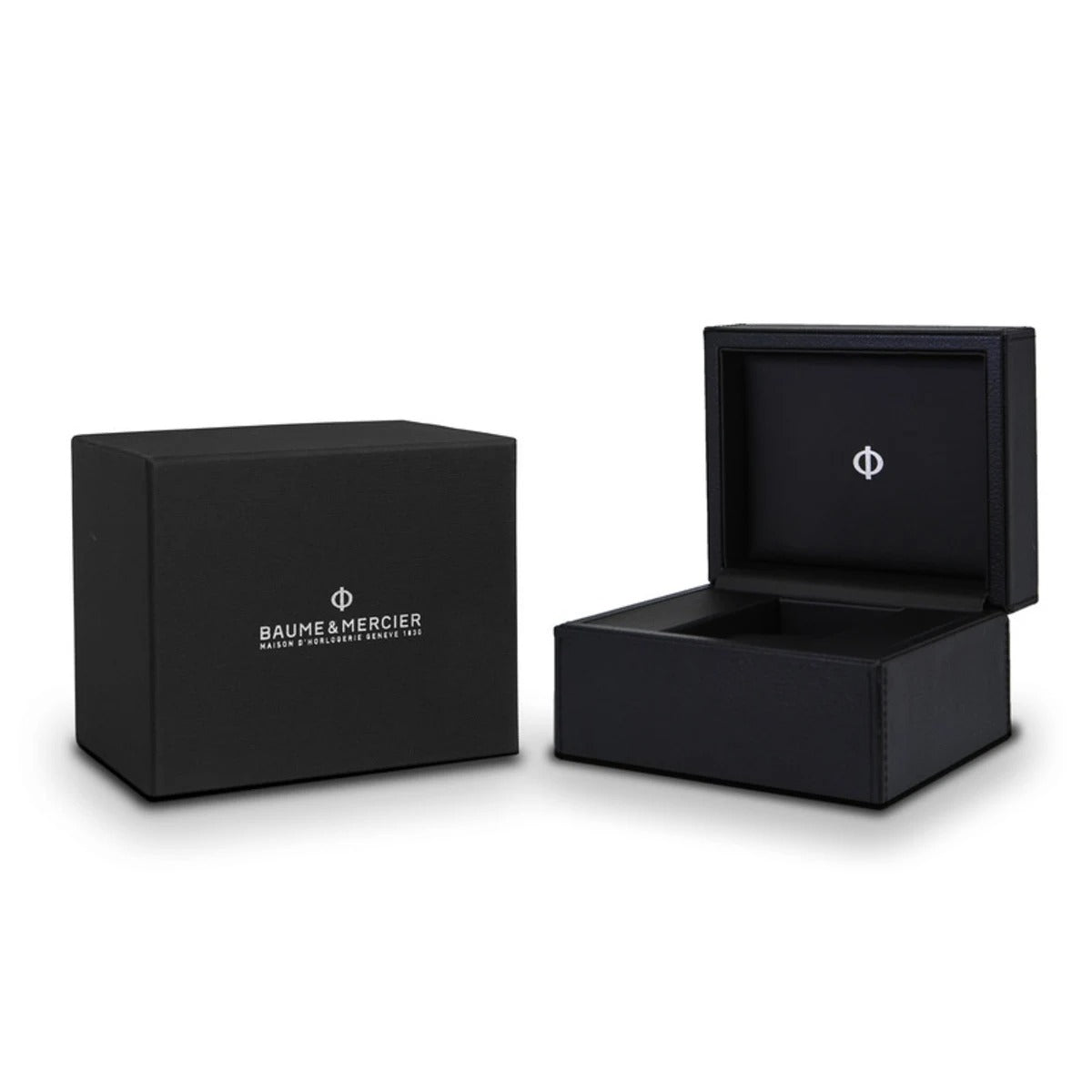 Baume & Mercier Classima Quartz Grey Dial Black Leather Strap