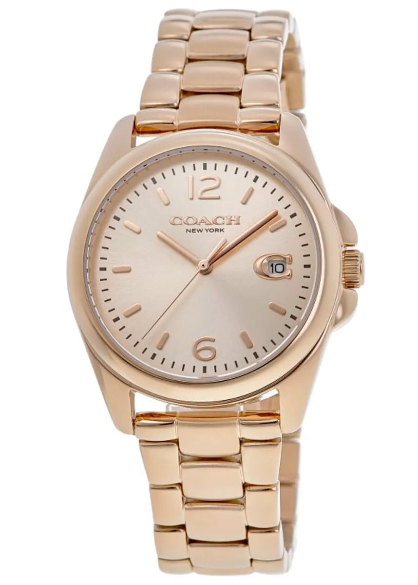Coach Greyson Carnation Gold Dial Gold Steel Reloj de mujer