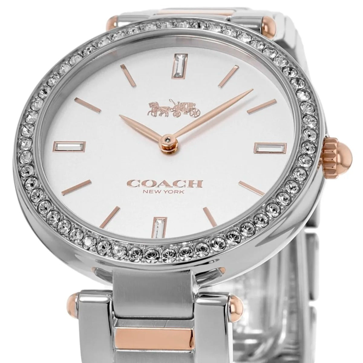 Coach Park Silver Dial Two-Tone Steel