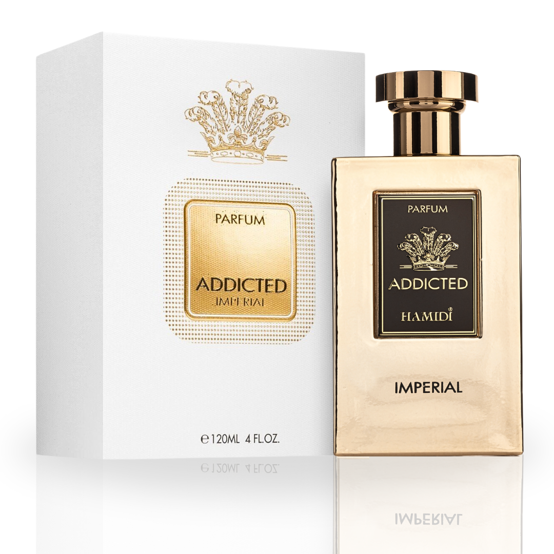 HAMIDI ADDICTED IMPERIAL EDP Spray 120ML (4 OZ) By Hamidi | A Refreshing Fragrance With The Essence Of Ocean Breeze.