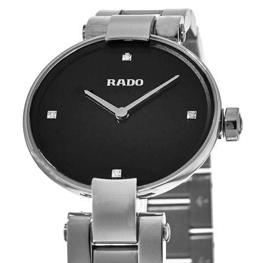 Rado Coupole S Quartz Jubile Black Diamond Dial Steel