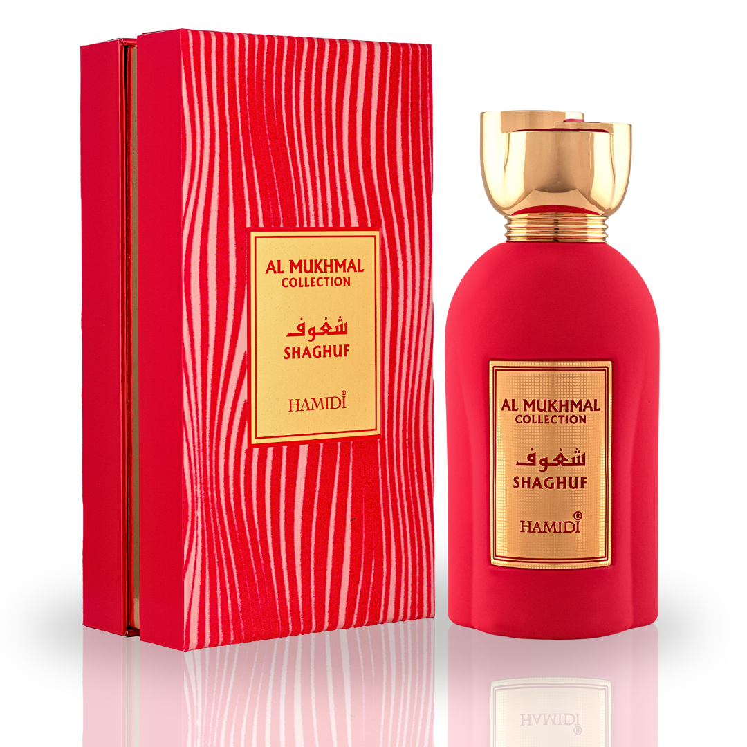 AL MUKHMAL - SHAGHUF EDP Spray 100ML (3.4 OZ) By Hamidi | Experience The Fiery Embrace With This Enchanting Fragrance.