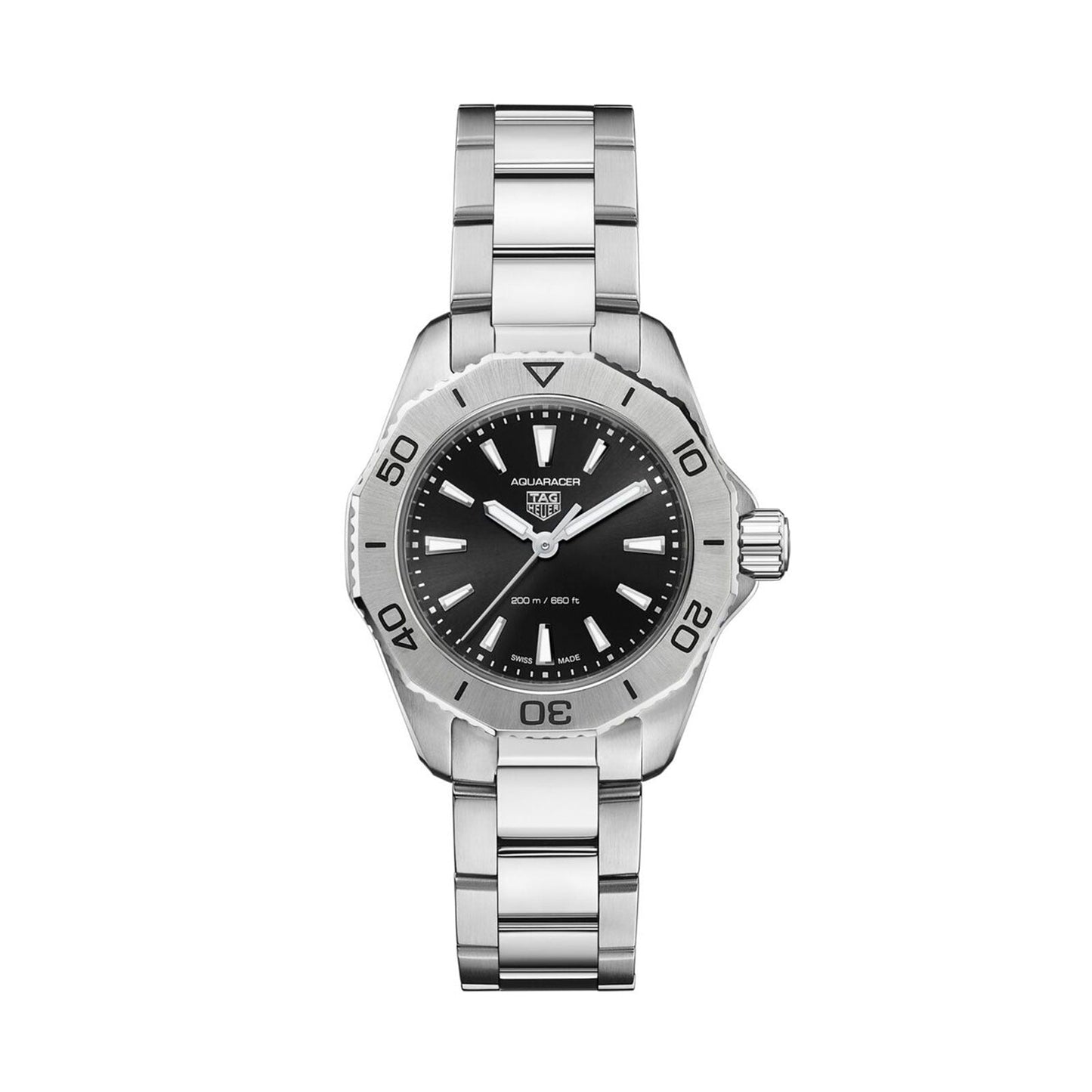 Tag Heuer Aquaracer Professional 200 Quartz Black Dial Steel Reloj de mujer