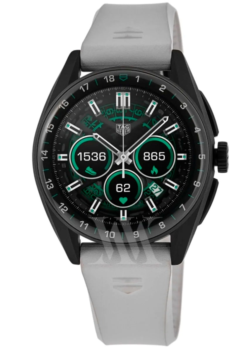 Tag Heuer Connected Calibre E4 - 42mm Special Golf Edition Digital Dial White Rubber Strap Reloj de hombre