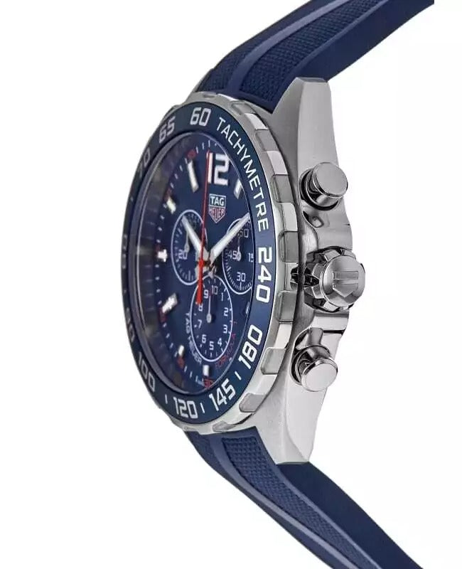 Tag Heuer Formula 1 Quartz Chronograph Blue Dial Rubber Strap