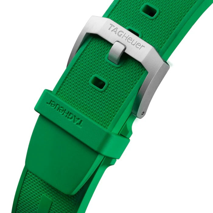 Tag Heuer Formula 1 Quartz Chronograph Green Dial Rubber Strap