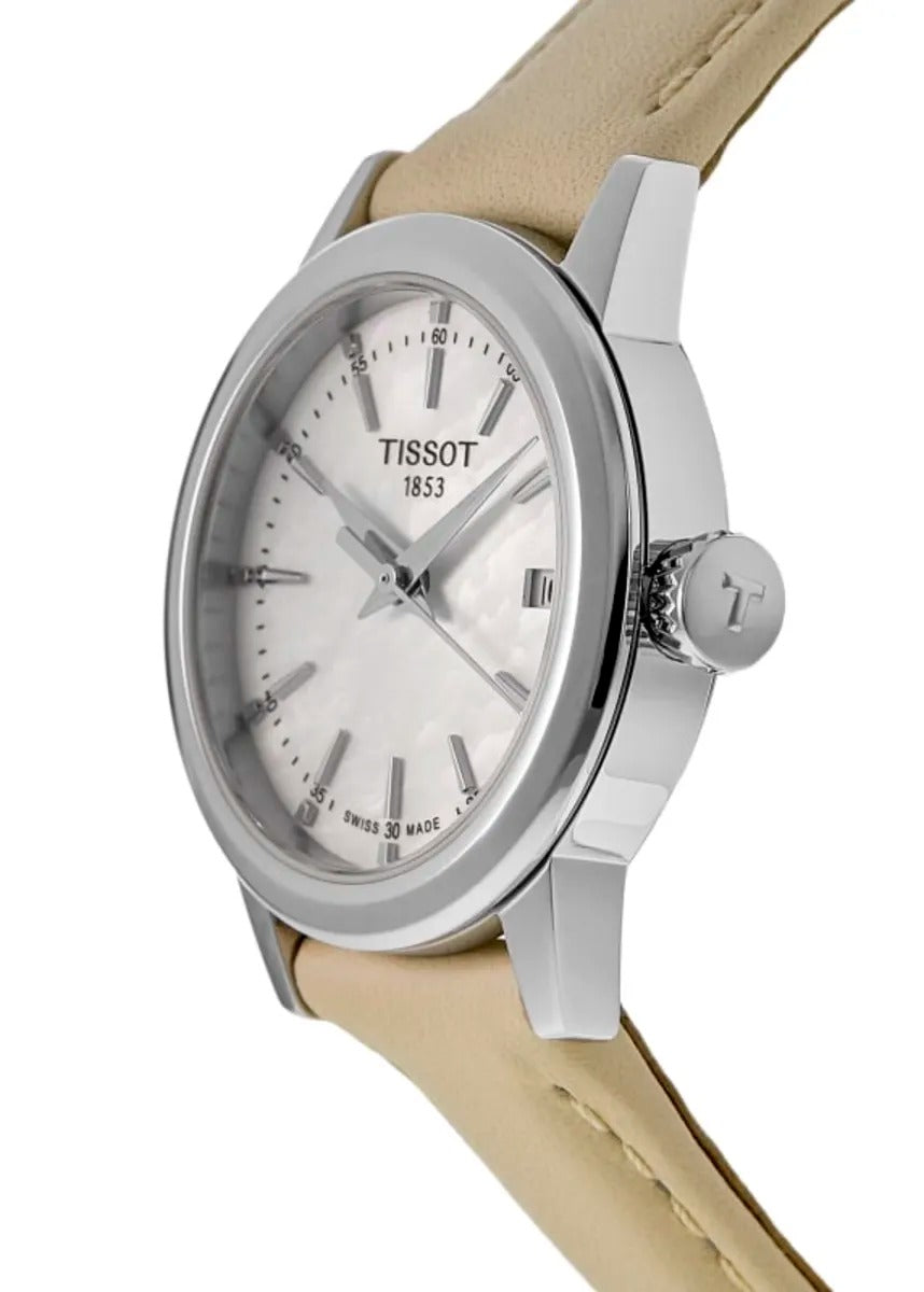 Tissot Classic Dream Lady Mother of Pearl Dial Leather Strap