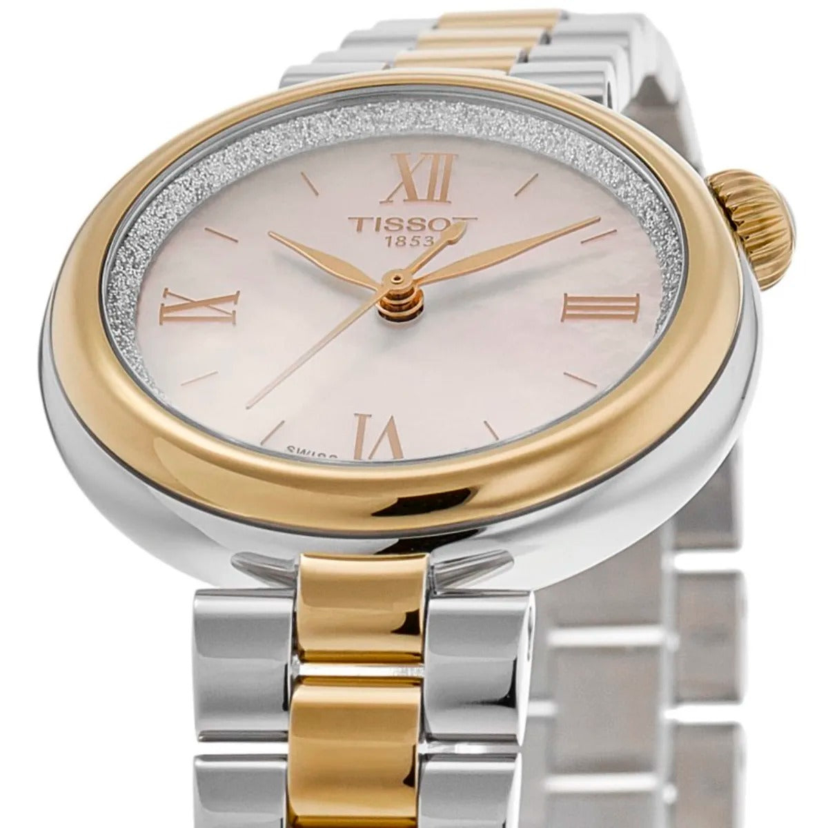 Tissot Desir Powermatic 80 Mother of Pearl Dial Two-Tone Steel