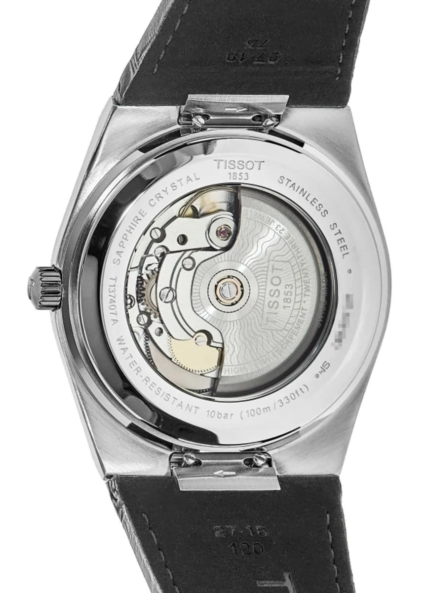 Tissot PRX Powermatic 80 Automatic Black Dial Leather Strap