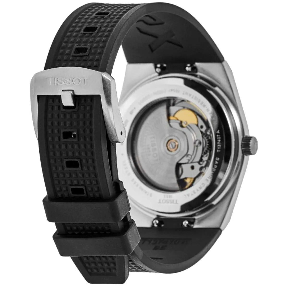 Tissot PRX Powermatic 80 Automatic Black Dial Rubber Strap