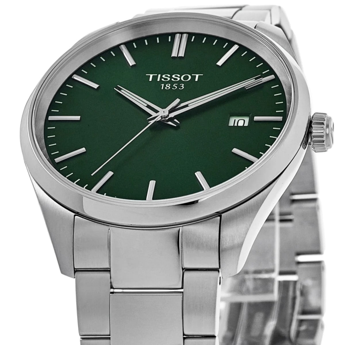 Tissot PR 100 Quartz 34mm Green Dial Steel