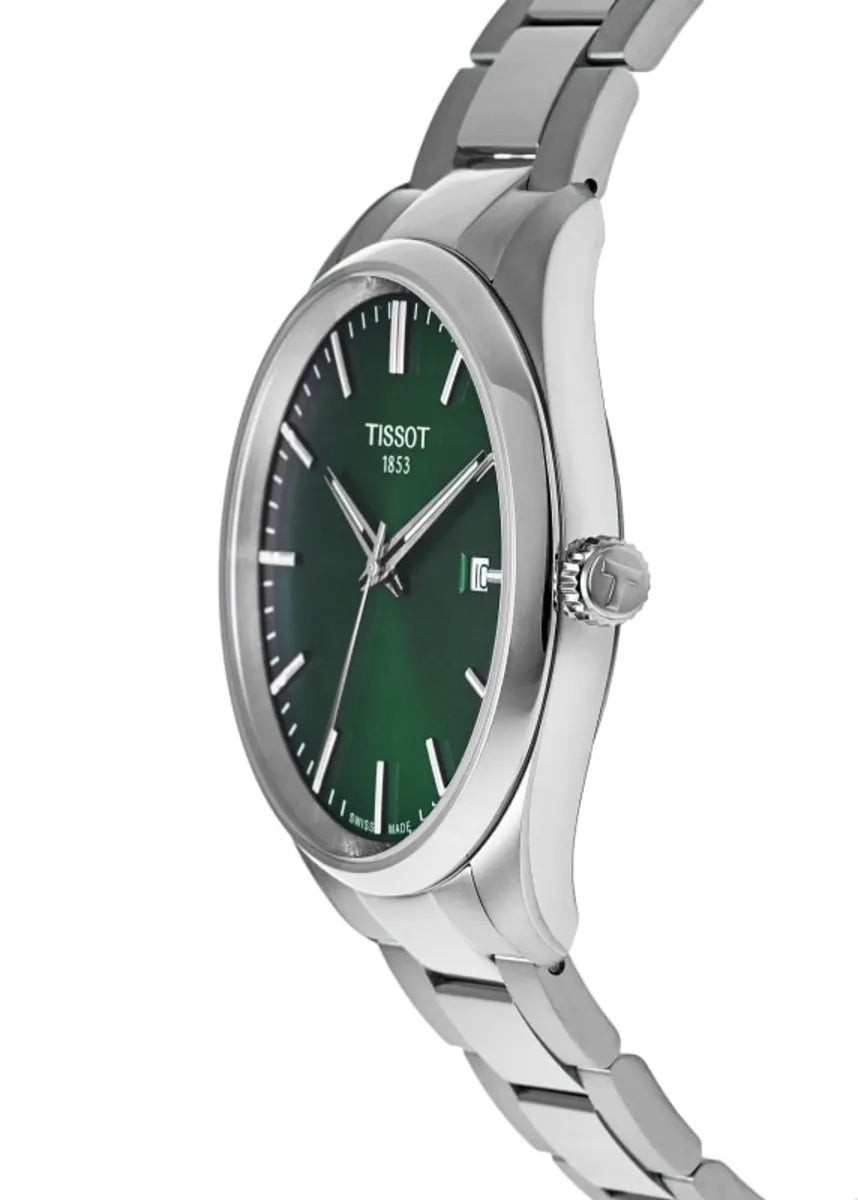 Tissot PR 100 Quartz 34mm Green Dial Steel