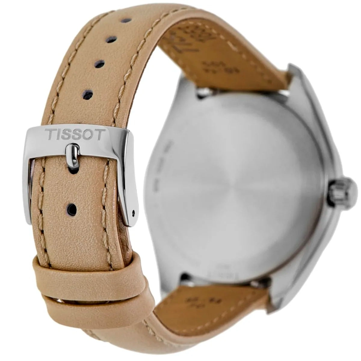 Tissot PR 100 Quartz 34mm Mother of Pearl Dial Cream Leather Strap