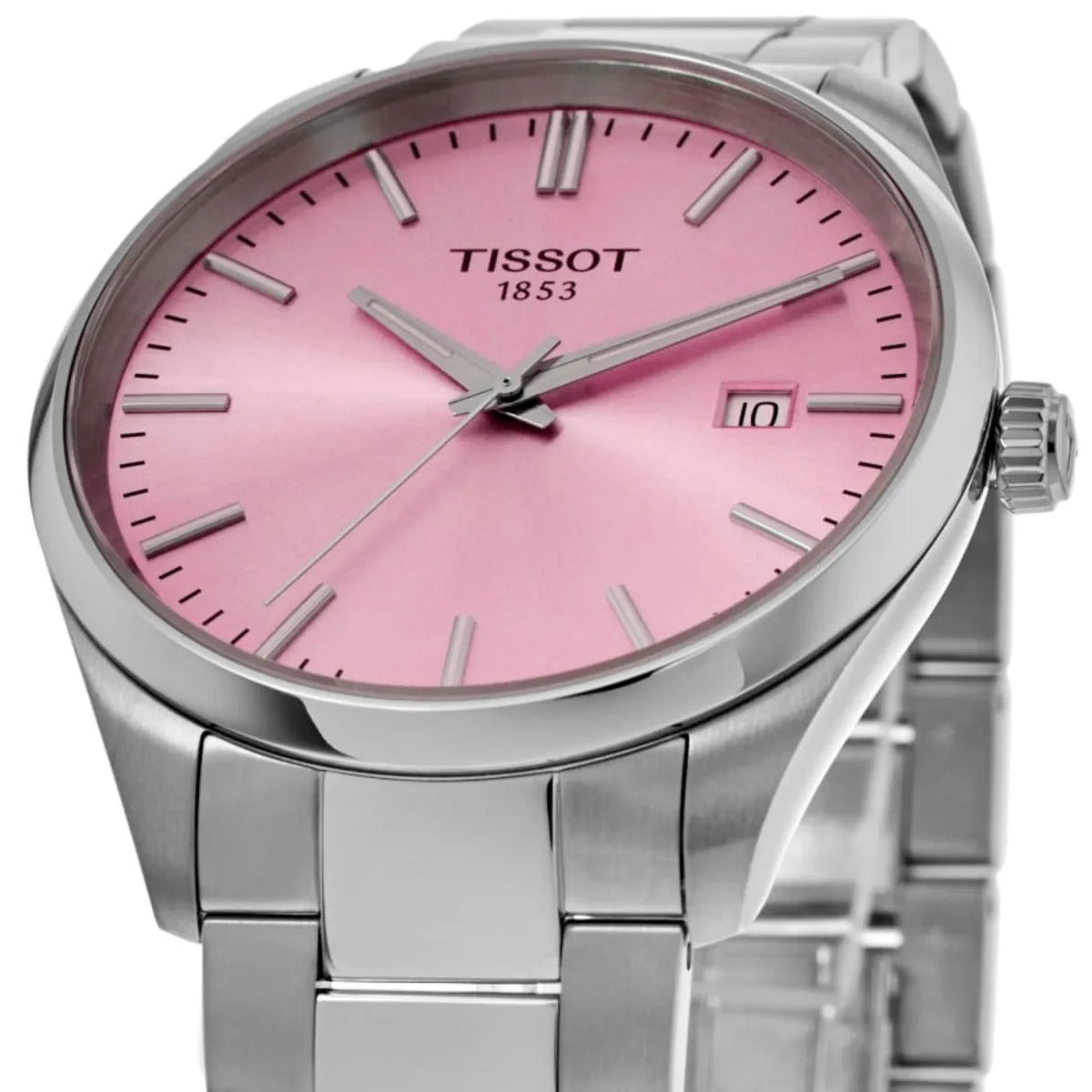 Tissot PR 100 Quartz 34mm Pink Dial Steel