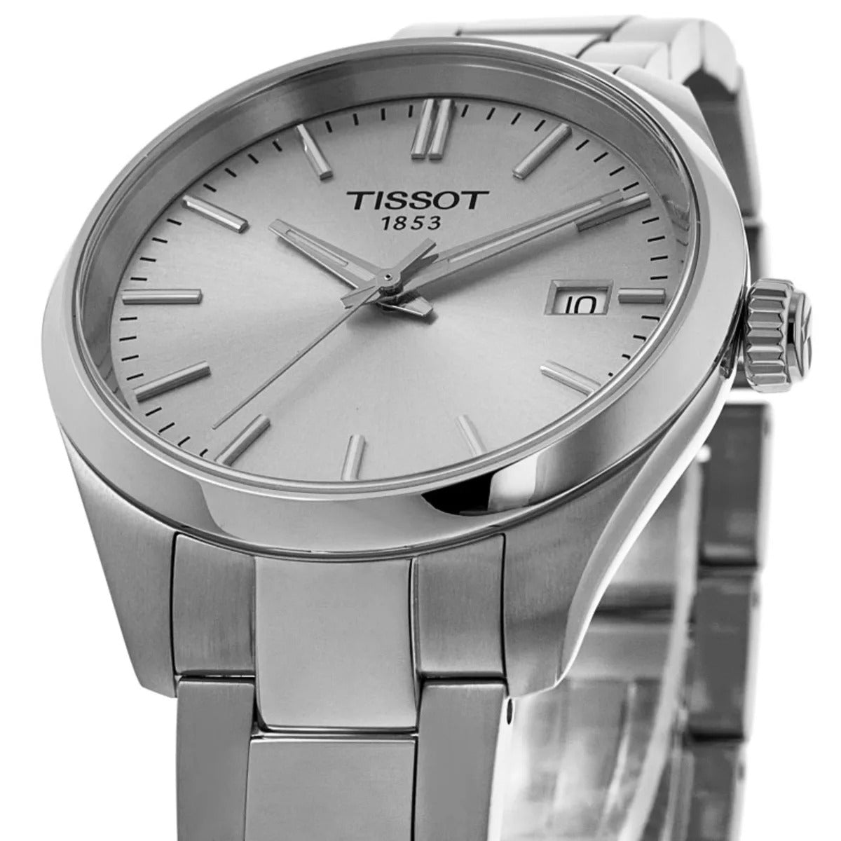 Tissot PR 100 Quartz 34mm Silver Dial Steel