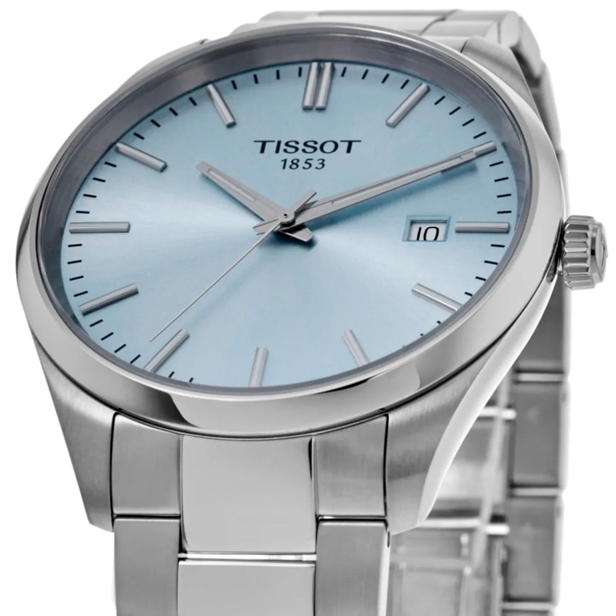 Tissot PR 100 Quartz 40mm Ice Blue Dial Steel