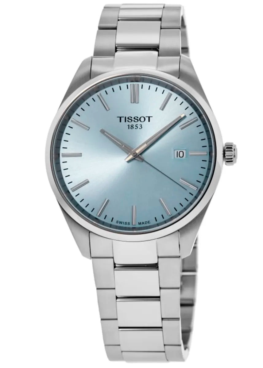 Tissot PR 100 Quartz 40mm Ice Blue Dial Steel Reloj de hombre