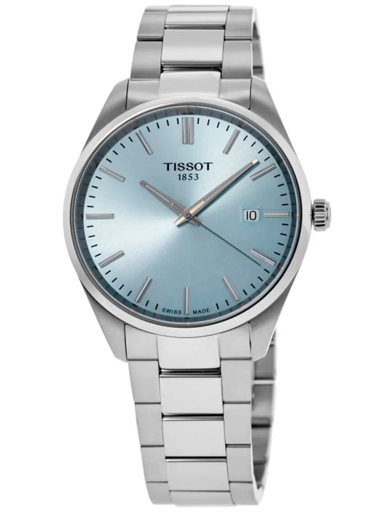 Tissot PR 100 Quartz 40mm Ice Blue Dial Steel Reloj de hombre