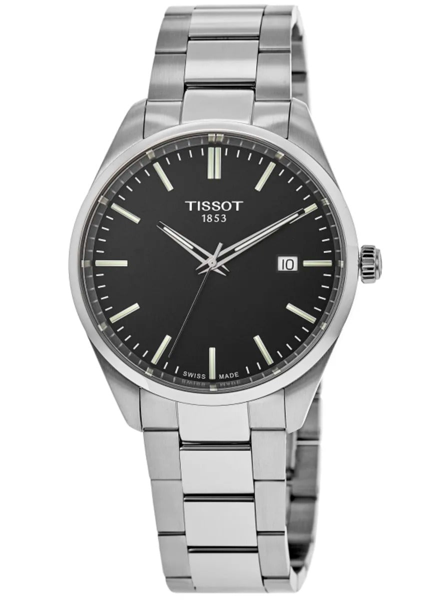 Tissot PR 100 Quartz Black Dial Stainless Steel Reloj de hombre