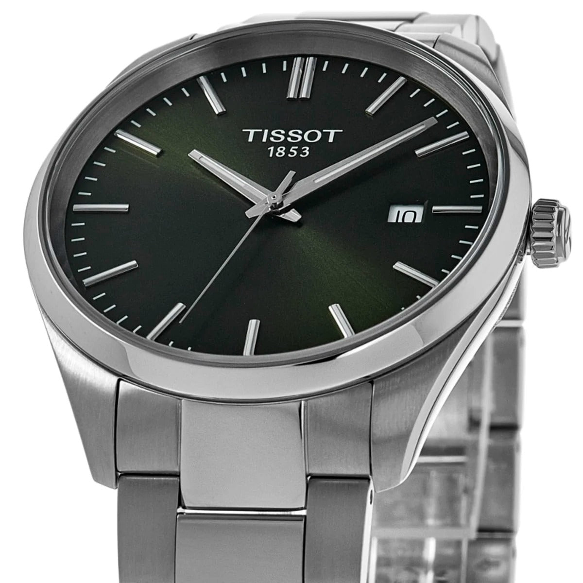 Tissot PR 100 Quartz Green Dial Stainless Steel