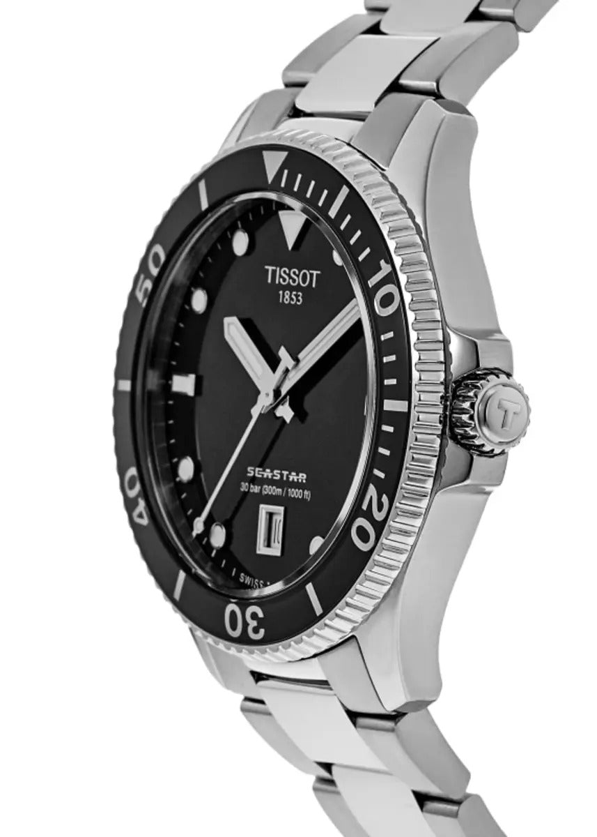 Tissot Seastar 1000 Quartz 36mm Black Dial Steel Unisex Watch