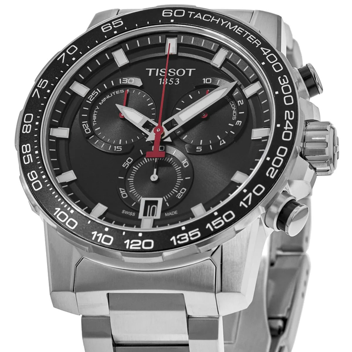 Tissot Supersport Chrono Black Dial Steel