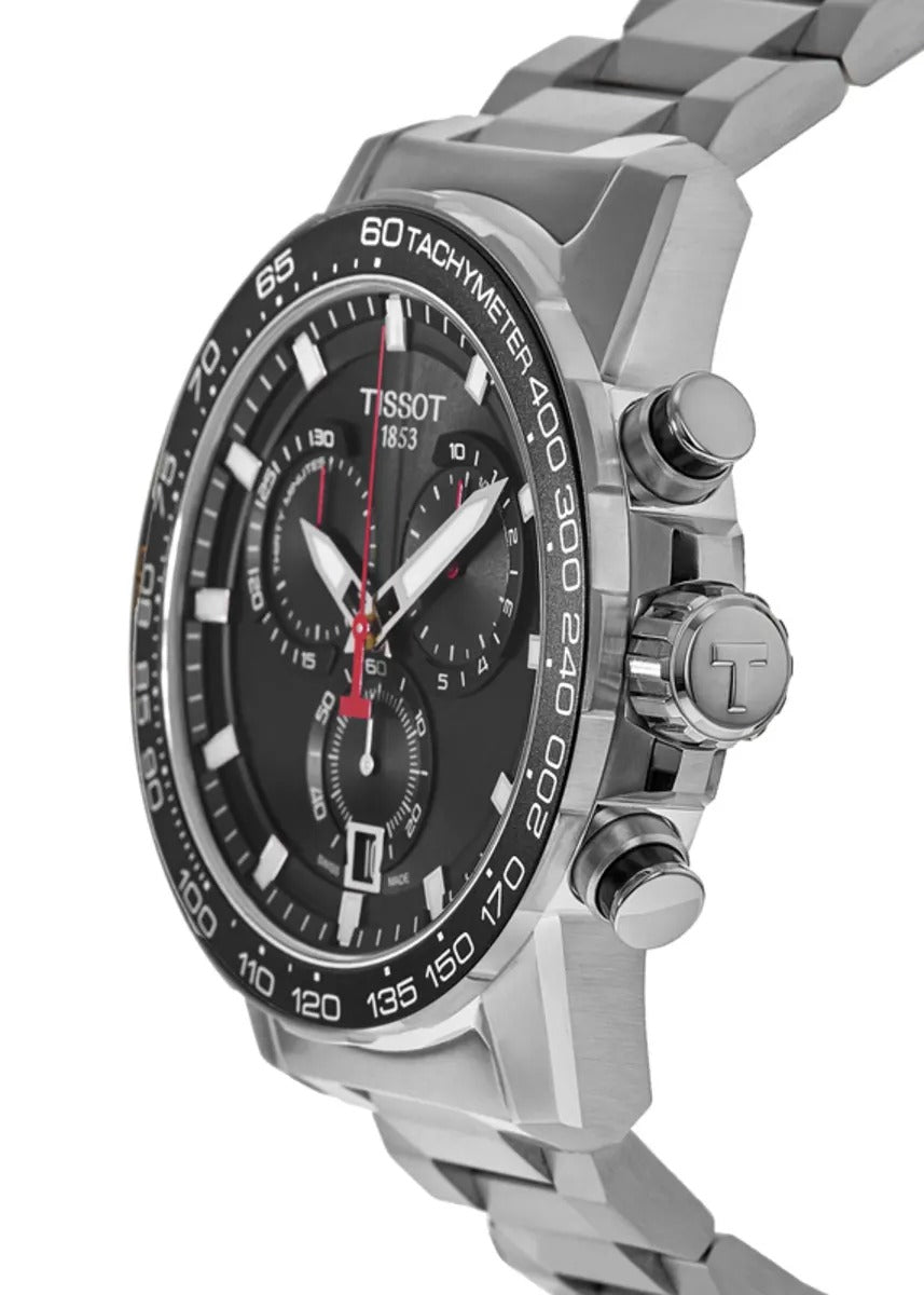 Tissot Supersport Chrono Black Dial Steel