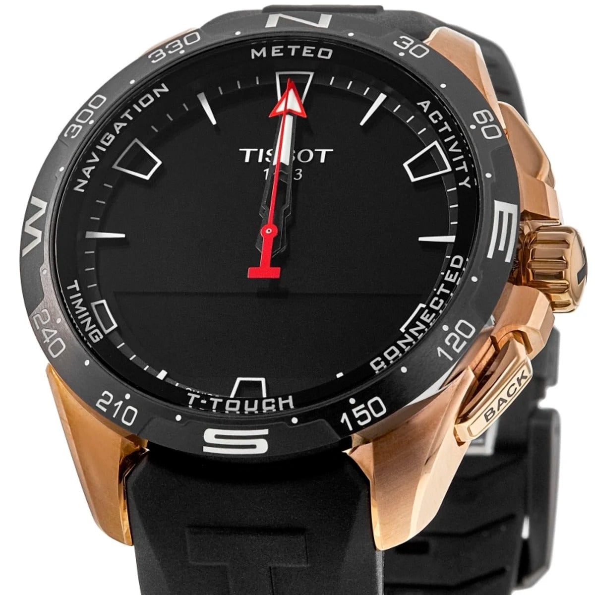 Tissot T-Touch Connect Solar Black Dial Rubber Strap