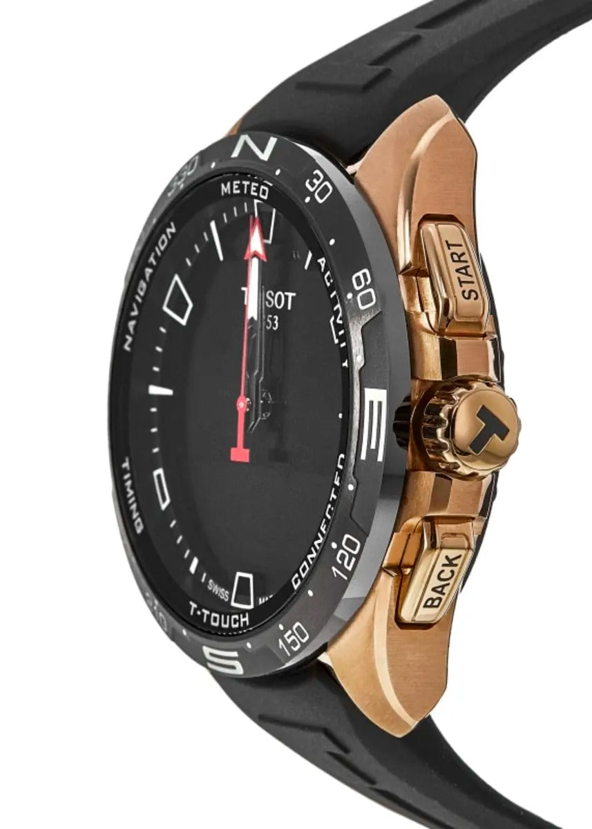 Tissot T-Touch Connect Solar Black Dial Rubber Strap