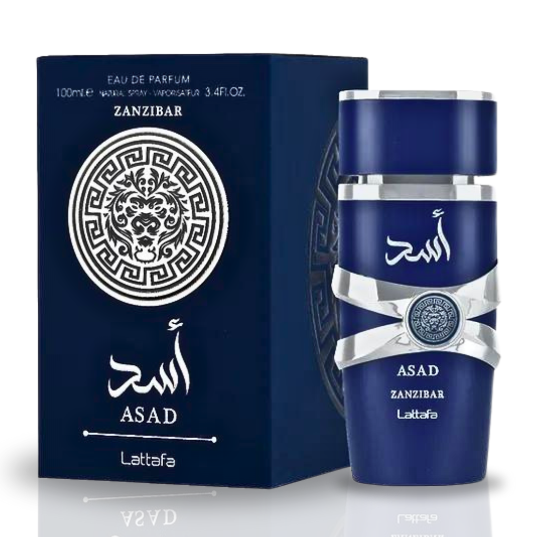 Asad Zanzibar Eau de Parfum Spray 100ml (3.4 oz) by Lattafa