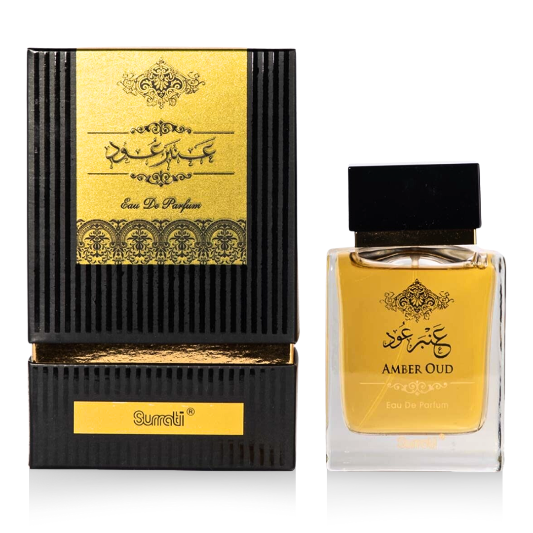 Amber Oud Eau de Parfum Spray 100ml (3.4 oz) by Surrati