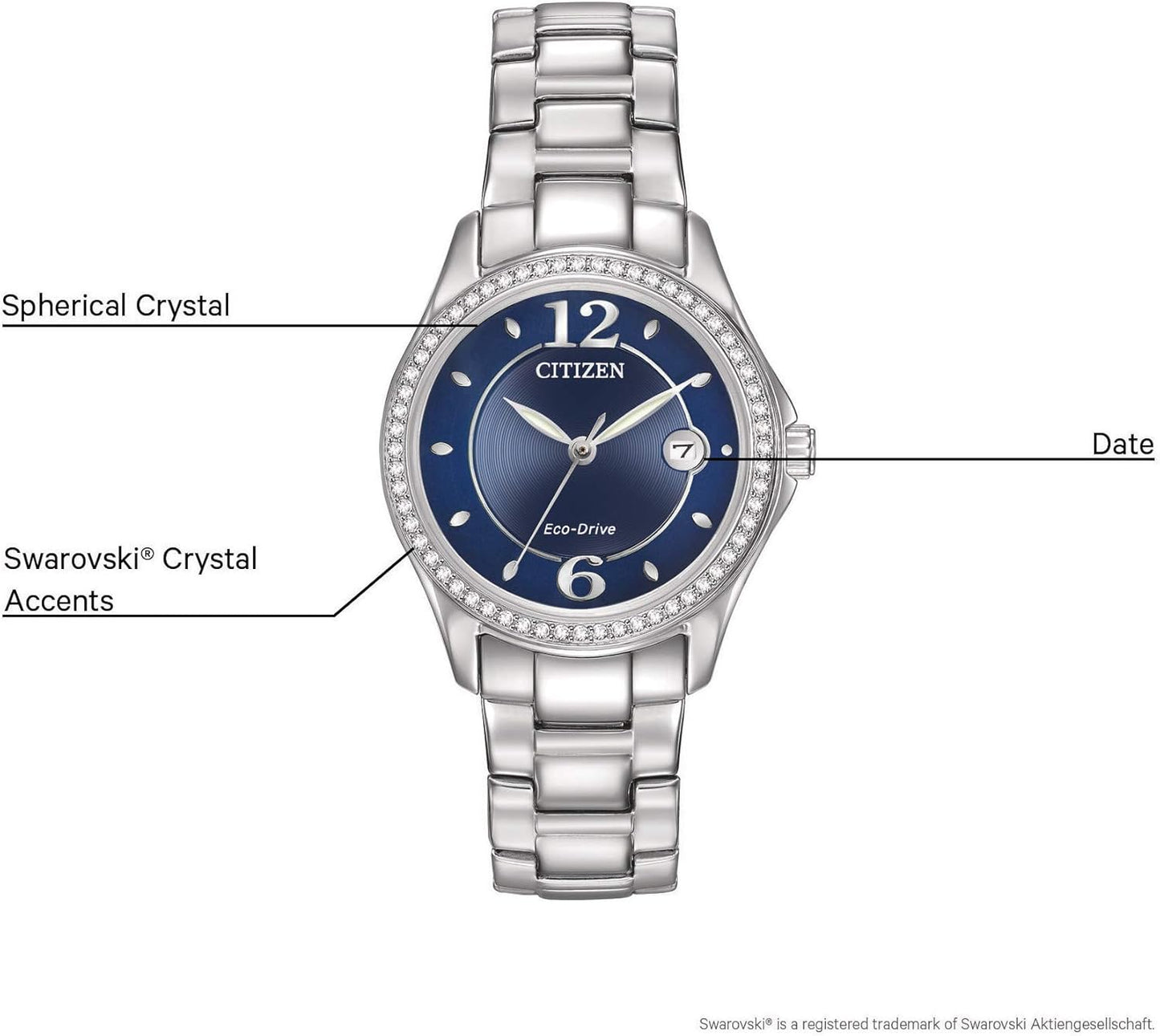 Citizen Eco-Drive Silhouette Crystal FE1140-86L