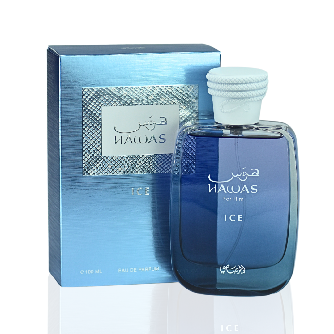Hawas Ice for Men Eau de Parfum Spray 100ml (3.4 oz) by Rasasi