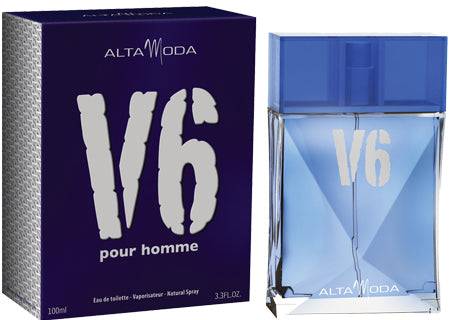 V6 for Men EDT- 100 ML (3.4 oz) by Alta Moda (BOTTLE WITH VELVET POUCH)