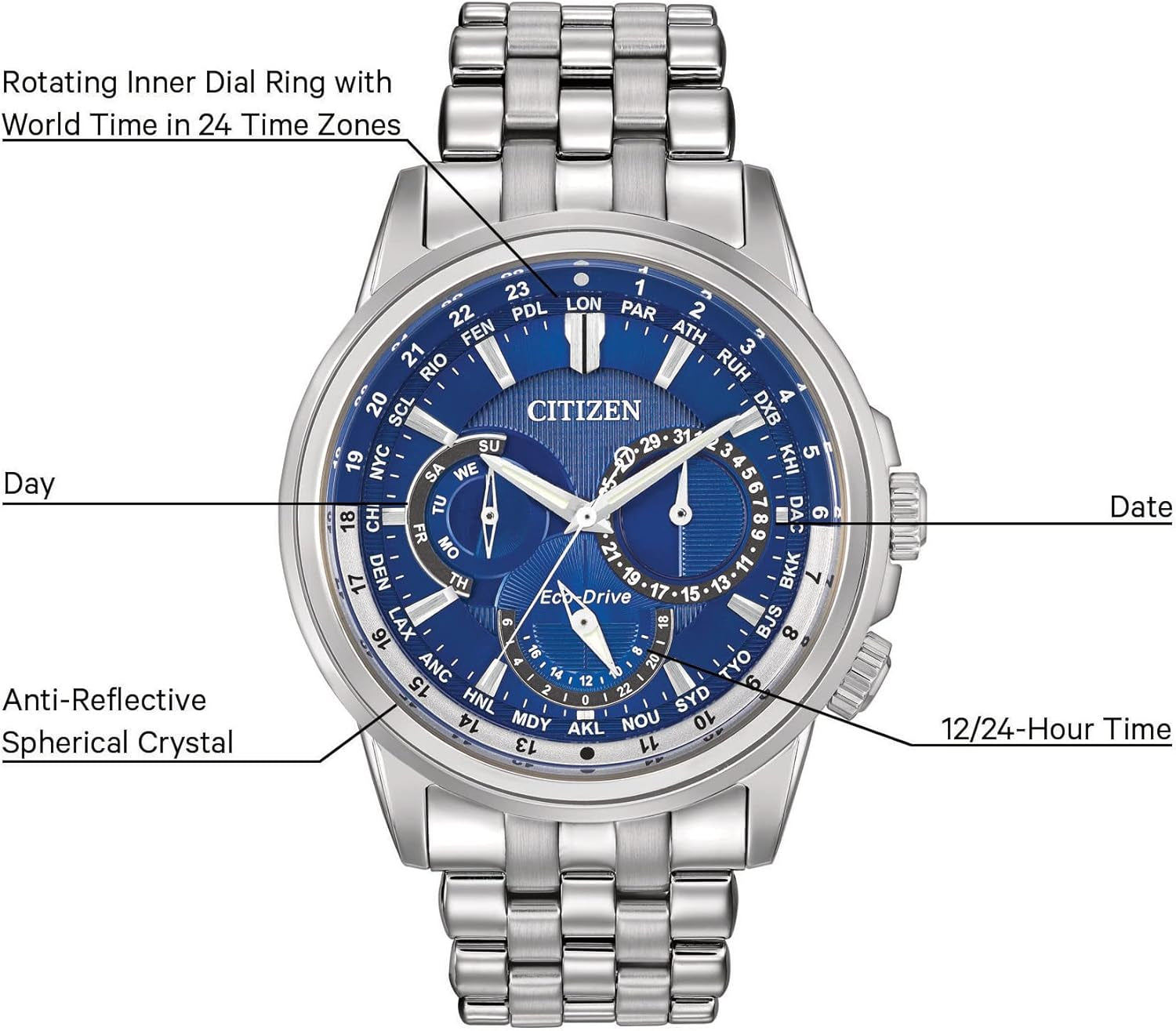 Citizen Eco-Drive Calendrier BU2021-51L
