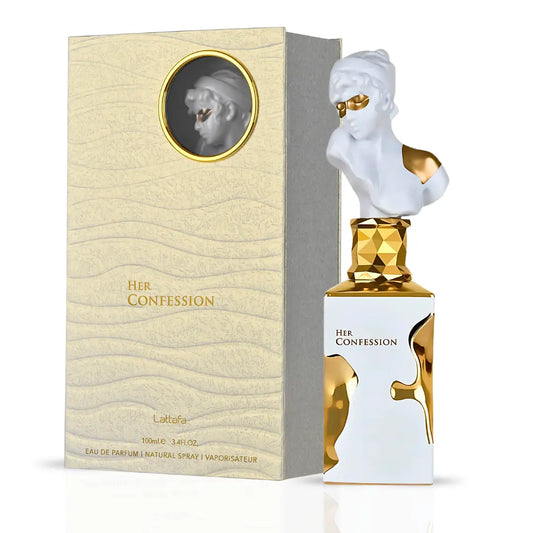 Her Confession Eau De Parfum Spray 100ml (3.4 oz) by Lattafa