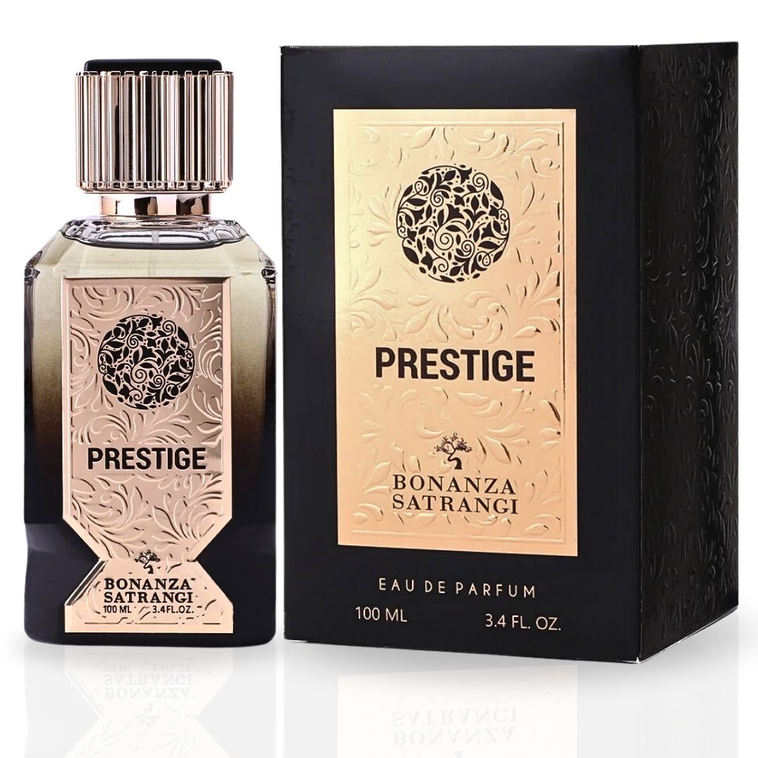 Prestige EDP Spray 100ML (3.4 OZ) by Bonanza Satrangi | Long Lasting, Fruity, Spicy, Floral, Luxurious Fragrance.