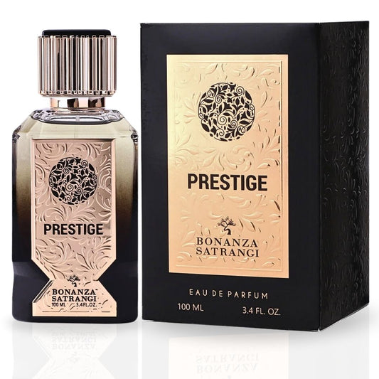 Prestige EDP Spray 100ML (3.4 OZ) by Bonanza Satrangi | Long Lasting, Fruity, Spicy, Floral, Luxurious Fragrance.