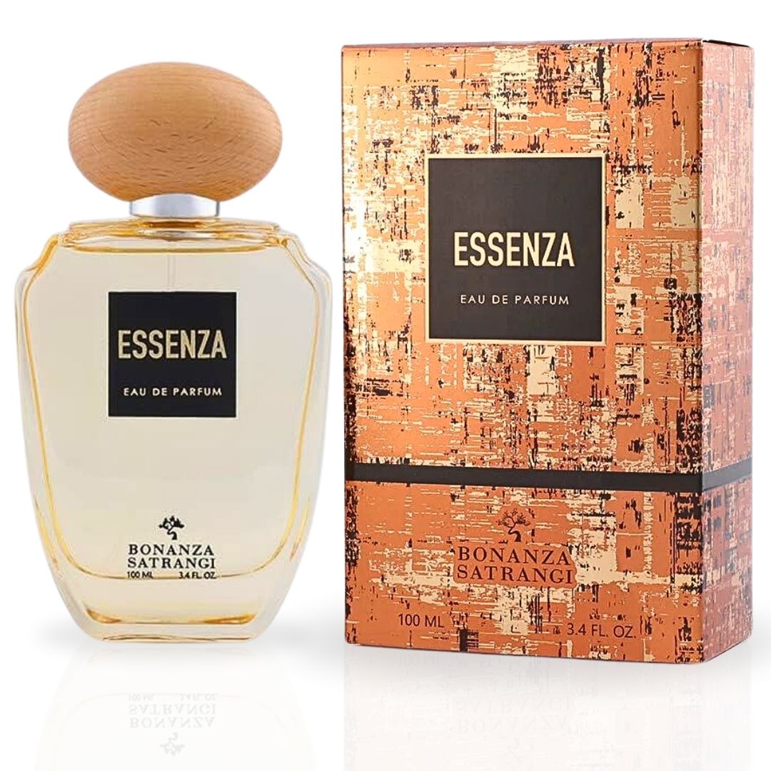 Essenza EDP Spray 100ML (3.4 OZ) by Bonanza Satrangi | Long Lasting, Floral, Woody, Musky, Luxurious Fragrance.