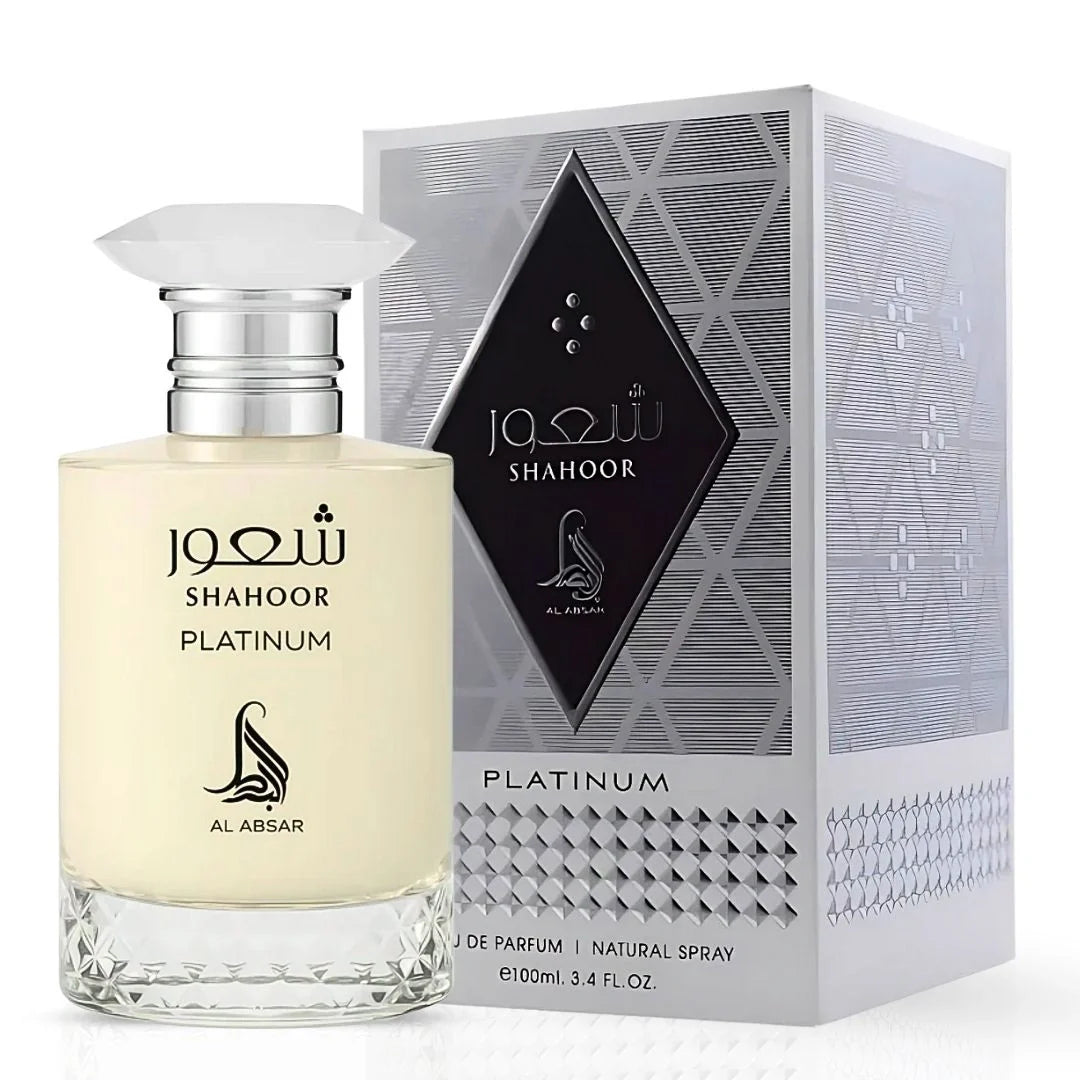 Shahoor Platinum Eau de Parfum Spray 100ml (3.4 oz) by Al Absar