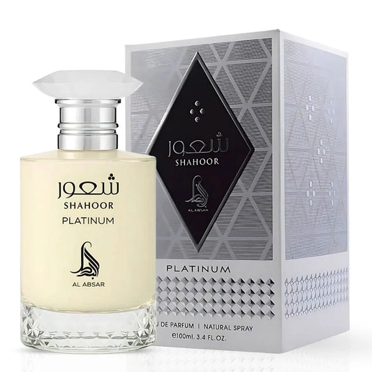 Shahoor Platinum Eau de Parfum Spray 100ml (3.4 oz) by Al Absar