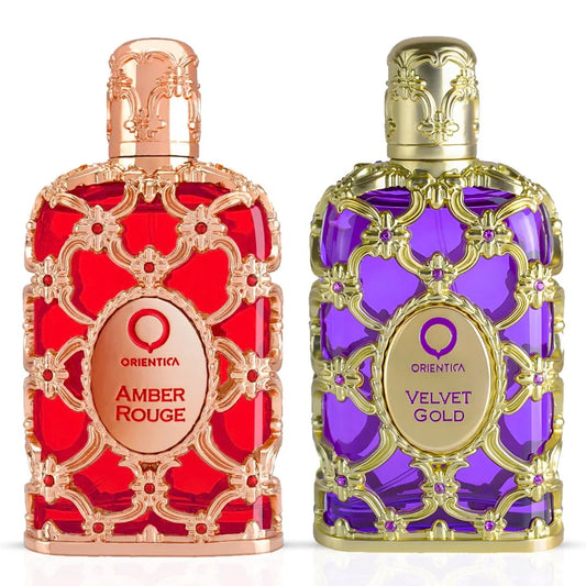 Amber Rogue & Velvet Gold Eau de Parfum Sprays 80ml (2.7 oz) by Orientica