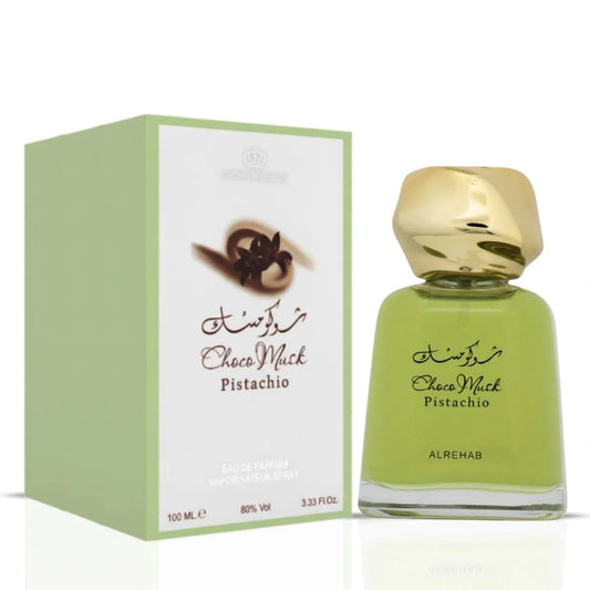 Choco Musk Pistachio Eau de Parfum Spray 100ml (3.4 oz) by Al Rehab