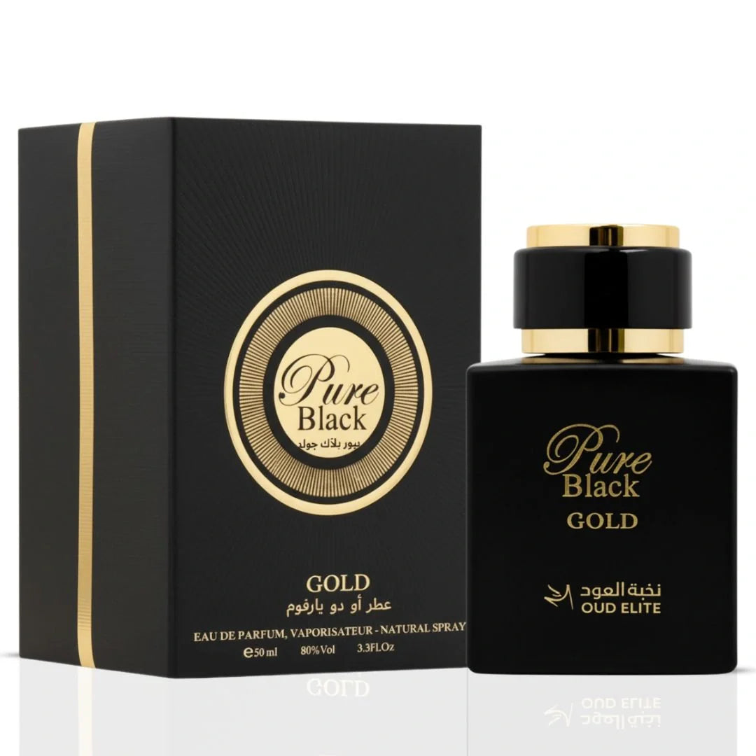Pure Black Gold Eau de Parfum Spray 100ml (3.4 oz) by Oud Elite