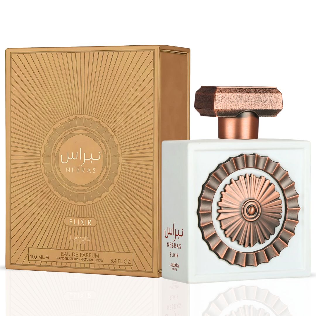 Nebras Elixir Eau de Parfum Spray 100ml (3.4 oz) by Lattafa Pride